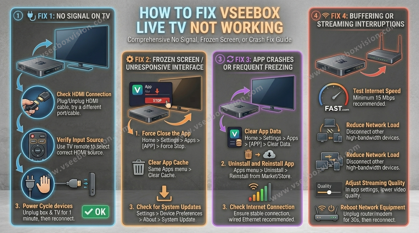 How to Fix vSeeBox Live TV Not Working