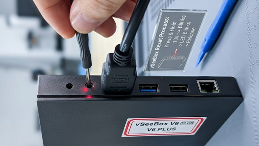 vSeeBox Reset Key System Restore Operation Guide 2025