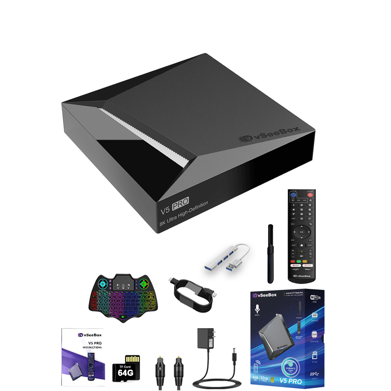 vSeeBox V5 Pro with Accessory