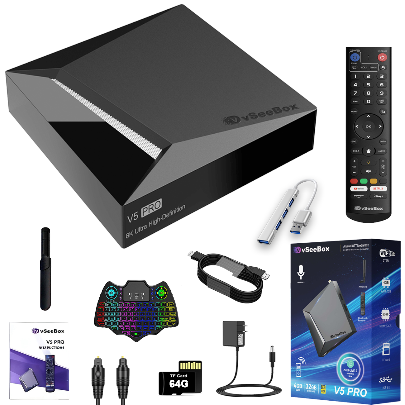 vSeeBox V5 Pro with Accessory